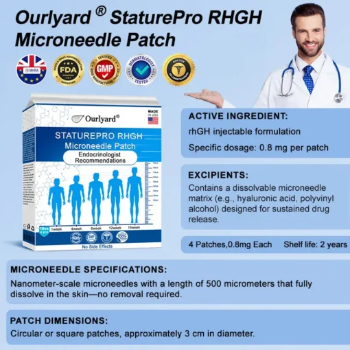 Ourlyard® StaturePro rHGH Microneedle Patch