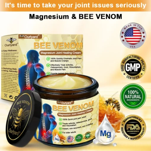 𝐎𝐮𝐫𝐥𝐲𝐚𝐫𝐝® 𝐌𝐚𝐠𝐧𝐞𝐬𝐢𝐮𝐦 & 𝐁𝐞𝐞 𝐕𝐞𝐧𝐨𝐦 𝐏𝐚𝐢𝐧—𝐑𝐞𝐥𝐢𝐞𝐟 𝐁𝐨𝐧𝐞 𝐇𝐞𝐚𝐥𝐢𝐧𝐠 𝐂𝐫𝐞𝐚𝐦