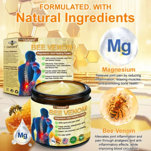 𝐎𝐮𝐫𝐥𝐲𝐚𝐫𝐝® 𝐌𝐚𝐠𝐧𝐞𝐬𝐢𝐮𝐦 & 𝐁𝐞𝐞 𝐕𝐞𝐧𝐨𝐦 𝐏𝐚𝐢𝐧—𝐑𝐞𝐥𝐢𝐞𝐟 𝐁𝐨𝐧𝐞 𝐇𝐞𝐚𝐥𝐢𝐧𝐠 𝐂𝐫𝐞𝐚𝐦