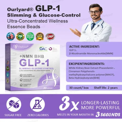 Ourlyard® GLP-1 Slimming & Glucose-Control Ultra-Concentrated Wellness Essence Beads