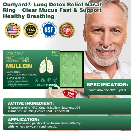 Ourlyard® Lung Detox Relief Nasal Ring
