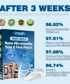 Ourlyardf® NAD+ GLP-1 Nano Microneedle Patch with Collagen & Matrixyl 3000