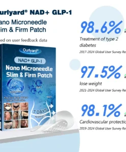 Ourlyardf® NAD+ GLP-1 Nano Microneedle Patch with Collagen & Matrixyl 3000