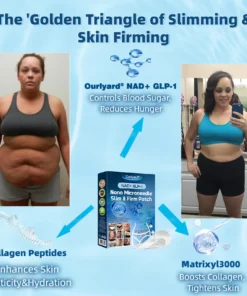 Ourlyardf® NAD+ GLP-1 Nano Microneedle Patch with Collagen & Matrixyl 3000