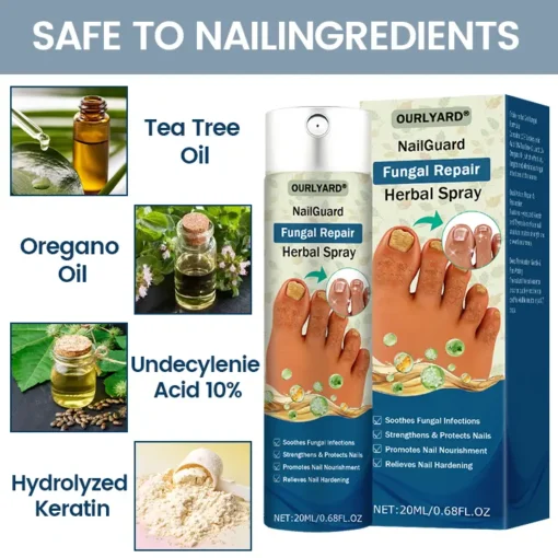 Ourlyard® NailGuard Fungal Repair Herbal Spray