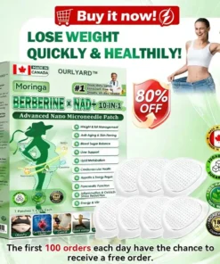 Ourlyard™ 𝙈𝒐𝒓𝒊𝒏𝒈𝗮 𝗕𝗲𝗿𝗯𝐞𝐫𝐢𝐧𝙚 𝙉𝑨𝑫 𝟏𝟎-𝙞𝙣-𝟏 𝘼𝒅𝒗𝒂𝒏𝒄𝒆𝐝 𝐍𝐚𝐧𝙤 𝙈𝙞𝙘𝙧𝙤𝙣𝒆𝒆𝒅𝒍𝐞 𝐏𝐚𝐭𝙘𝙝(𝐉𝐮𝐬𝐭 𝐨𝐧𝐜𝐞 𝐚 𝐝𝐚𝐲. 𝐯𝐢𝐬𝐢𝐛𝐥𝐞 𝐜𝐡𝐚𝐧𝐠𝐞𝐬 𝐢𝐧 𝟕 𝐝𝐚𝐲𝐬) 𝐅𝐨𝐫 𝐨𝐛𝐞𝐬𝐢𝐭𝐲. .𝐝𝐢𝐚𝐛𝐞𝐭𝐞𝐬. 𝐬𝐥𝐞𝐞𝐩 𝐚𝐩𝐧𝐞𝐚. 𝐣𝐨𝐢𝐧𝐭 𝐢𝐬𝐬𝐮𝐞𝐬. 𝐚𝐧𝐝 𝐦𝐨𝐫𝐞